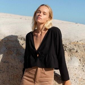 Elegant Black Women's Blouse